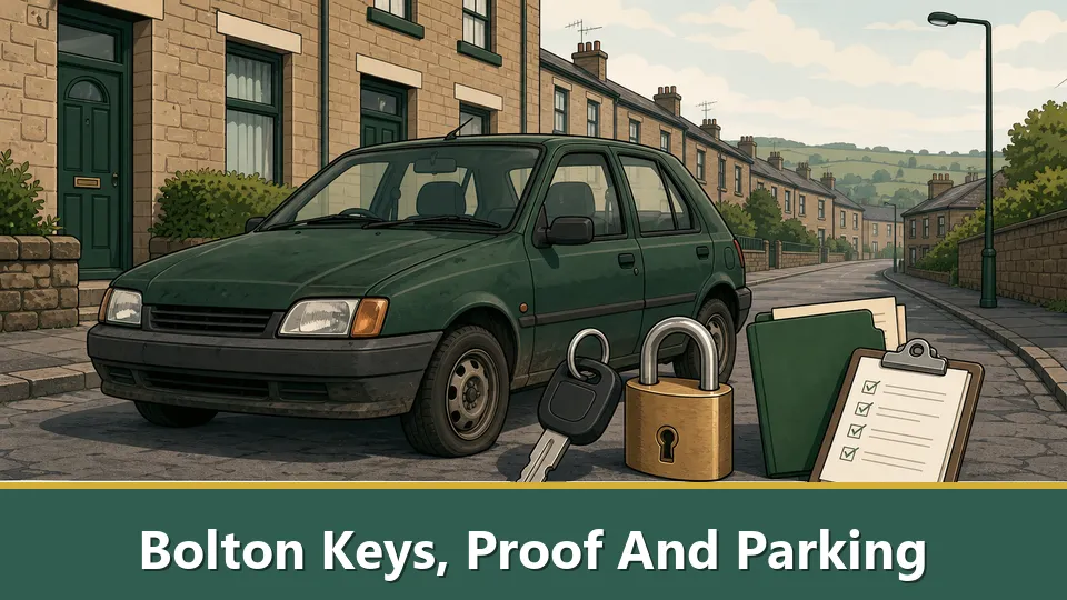 Bolton Keys, Proof And Parking